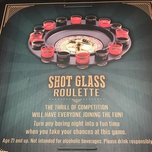 Shot Glass Roulette Tabletop Game